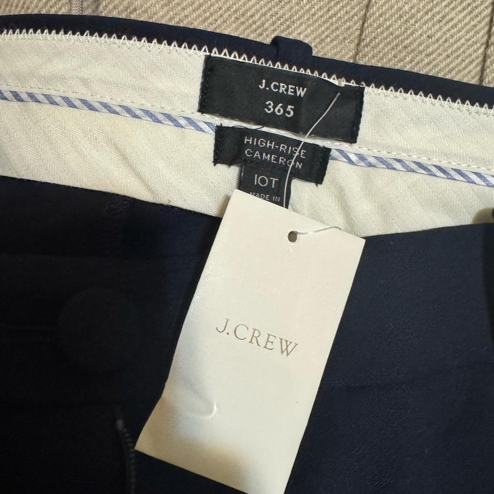 J.Crew Gray and Navy Cameron Trousers